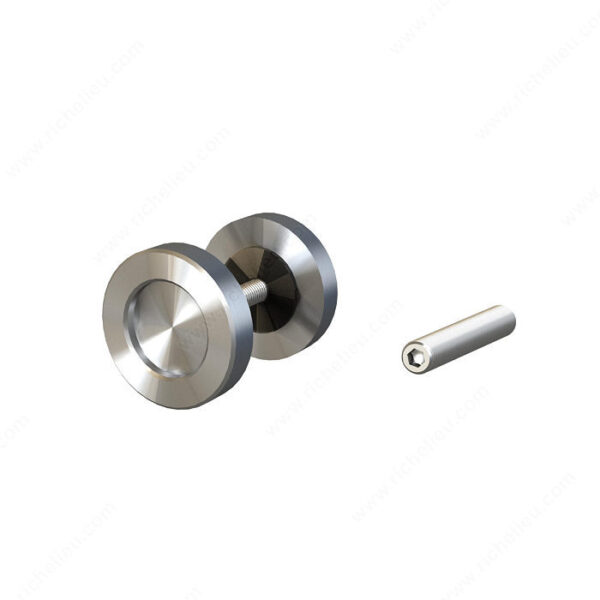 Cavity Sliders-Richelieu Round Surface-Mount Finger Pulls with Back-to-Back Mounting Richelieu Round Surface-Mount Finger Pulls with Back-to-Back Mounting