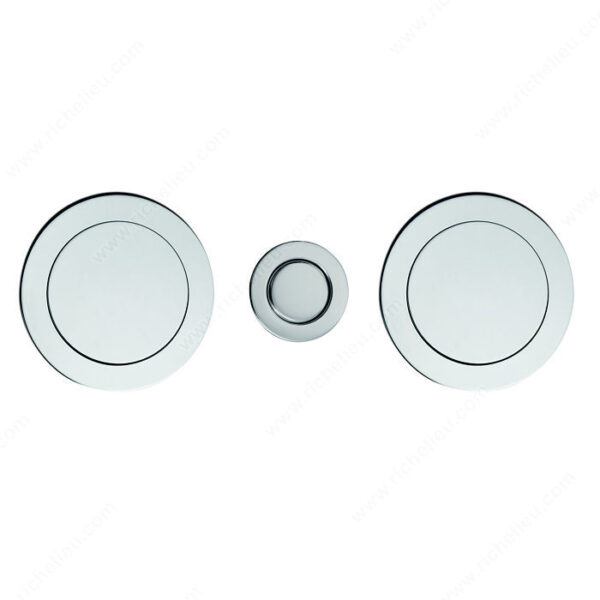 Cavity Sliders-Richelieu Round Magnetic Handles with Front Pull – 89058